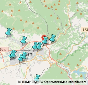 Mappa Via Trevi, 05100 Terni TR, Italia (4.60727)