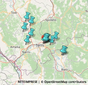 Mappa Via Trevi, 05100 Terni TR, Italia (9.23214)