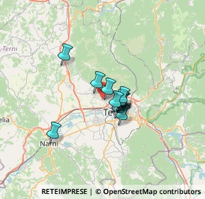 Mappa Via del Daino, 05100 Terni TR, Italia (4.0275)