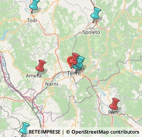 Mappa Via della Capinera, 05100 Terni TR, Italia (24.83455)