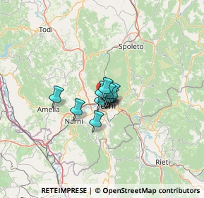 Mappa Via della Capinera, 05100 Terni TR, Italia (5.49636)