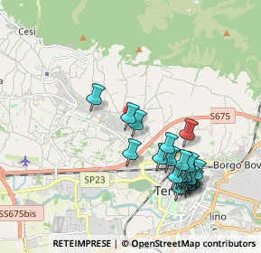 Mappa Via della Capinera, 05100 Terni TR, Italia (2.056)