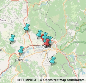 Mappa Via della Capinera, 05100 Terni TR, Italia (4.90636)