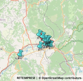 Mappa Via della Capinera, 05100 Terni TR, Italia (3.44455)