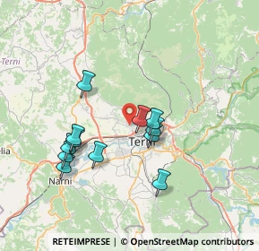 Mappa Via della Lepre, 05100 Terni TR, Italia (6.85667)