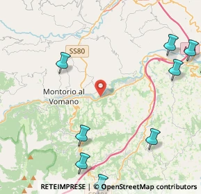 Mappa SS150, 64049 Tossicia TE, Italia (7.31867)