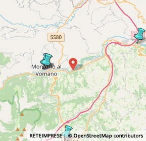 Mappa SS150, 64049 Tossicia TE, Italia (7.70933)