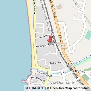 Mappa Via Ignazio Silone, 24, 87023 Diamante, Cosenza (Calabria)