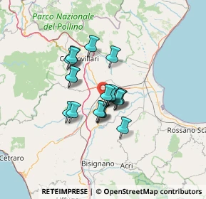 Mappa Contrada Bagni, 87019 Spezzano albanese CS, Italia (9.473)