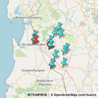 Mappa Via Guglielmo Marconi, 09095 Mogoro OR, Italia (10.8125)
