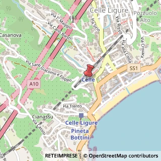 Mappa Piazza Volta, 1, 17015 Celle Ligure, Savona (Liguria)
