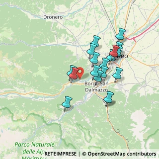 Mappa Piazza Castello, 12010 Roccasparvera CN, Italia (6.31056)
