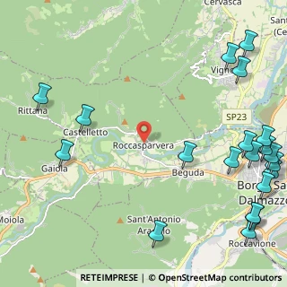 Mappa Piazza Castello, 12010 Roccasparvera CN, Italia (3.4115)