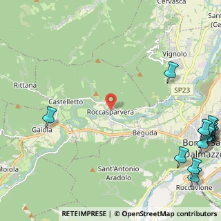 Mappa Piazza Castello, 12010 Roccasparvera CN, Italia (3.79333)