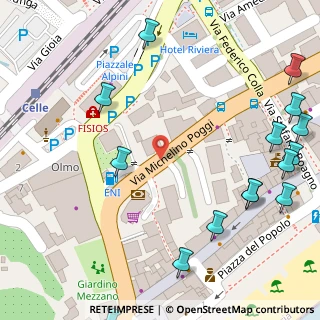 Mappa Via Michelino Poggi, 17015 Celle ligure SV, Italia (0.1175)