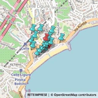 Mappa Via Stefano Boagno, 17015 Celle Ligure SV, Italia (0.1195)