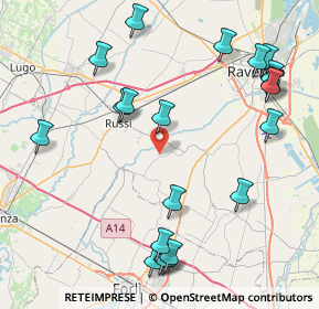 Mappa Via Roncalceci, 48125 Pilastro RA, Italia (10.125)