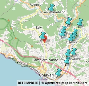 Mappa Via IV Novembre, 16040 Leivi GE, Italia (2.33385)