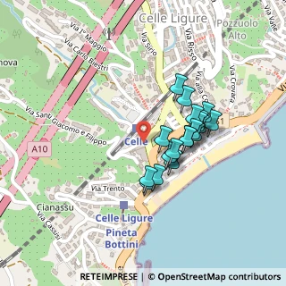 Mappa Piazza S. Volta, 17015 Celle ligure SV, Italia (0.177)