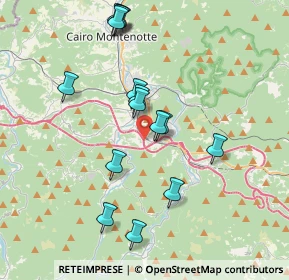 Mappa Via Fornace Vecchia, 17043 Carcare SV, Italia (3.794)