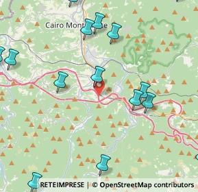 Mappa Via Fornace Vecchia, 17043 Carcare SV, Italia (6.6335)