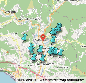 Mappa Via Disma Montanaro, 16042 Carasco GE, Italia (1.6095)