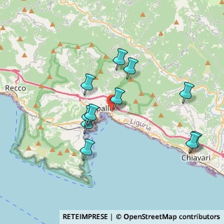 Mappa Via Pietrafraccia, 16035 Rapallo GE, Italia (3.62182)