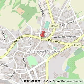 Mappa Via XX Settembre, 3, 12089 Villanova Mondovì, Cuneo (Piemonte)