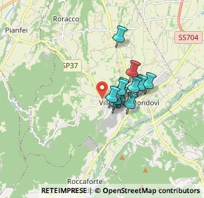 Mappa Via Pianfei, 12089 Villanova Mondovì CN, Italia (1.02)