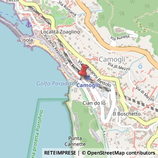 Mappa Via XX Settembre, 1, 16030 Camogli, Genova (Liguria)