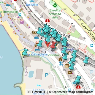 Mappa Via XX Settembre, 16032 Camogli GE, Italia (0.03333)