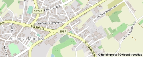 Mappa Villanova Mondovì