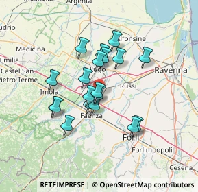 Mappa Via Zotto, 48018 Faenza RA, Italia (11.12737)