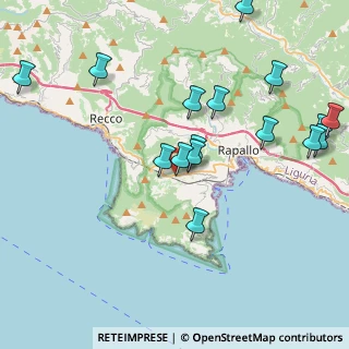 Mappa Via Torre San Gioachino, 16038 Santa Margherita Ligure GE, Italia (4.6525)