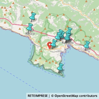 Mappa Via Torre San Gioachino, 16038 Santa Margherita Ligure GE, Italia (3.45917)