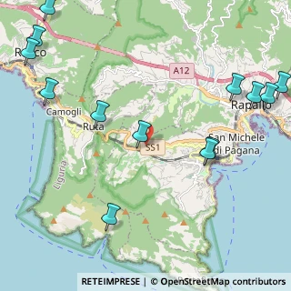 Mappa Via Torre San Gioachino, 16038 Santa Margherita Ligure GE, Italia (3.02308)