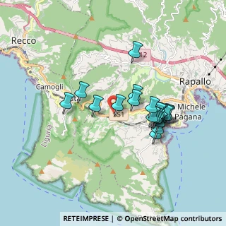 Mappa Via Torre San Gioachino, 16038 Santa Margherita Ligure GE, Italia (1.5445)