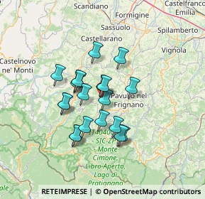 Mappa SP33, 41040 Pavullo nel Frignano MO, Italia (10.6825)