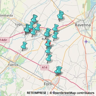 Mappa Via Vico, 48026 Russi RA, Italia (7.488)