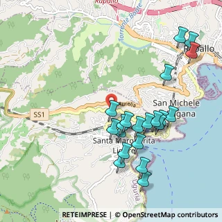 Mappa Via San Lorenzo, 16038 Santa Margherita Ligure GE, Italia (1.058)
