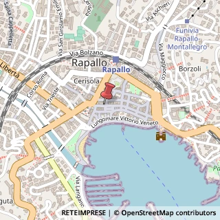 Mappa Via mazzini giuseppe 1, 16035 Rapallo, Genova (Liguria)