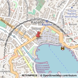 Mappa Galleria raggio 9, 16035 Rapallo, Genova (Liguria)