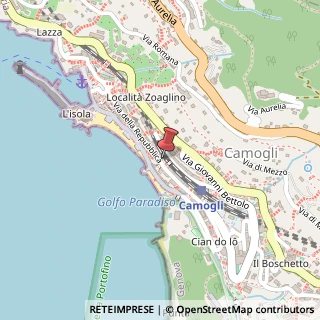 Mappa Via Gentile da Montefiore, 1, 16032 Camogli, Genova (Liguria)