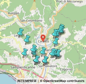 Mappa Via Piani, 16042 Carasco GE, Italia (1.7595)