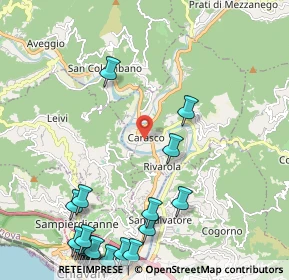 Mappa Via Piani, 16042 Carasco GE, Italia (3.126)