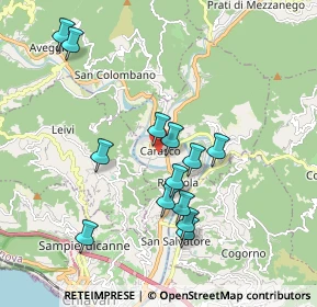 Mappa Via Piani, 16042 Carasco GE, Italia (1.82692)