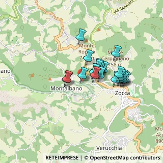 Mappa Via Montalbano, 41059 Zocca MO, Italia (0.63077)