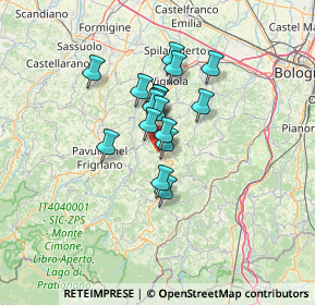 Mappa Via Montalbano, 41059 Zocca MO, Italia (8.94059)