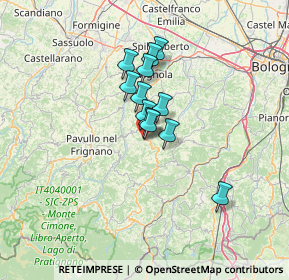 Mappa Via Montalbano, 41059 Zocca MO, Italia (8.75583)