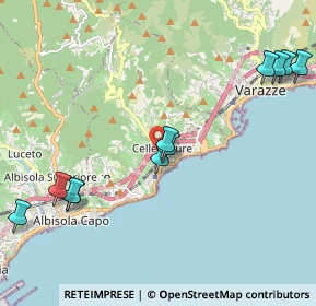 Mappa Via Delfino, 17015 Celle Ligure SV, Italia (2.48182)